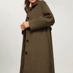 Zeagoo Double-sided Cashmere Coat Long Loose Woolen Jacket