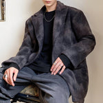 Shoulder Pad Wool Tie-dye Suit Jacket