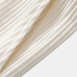 Drawstring Knitted Waffle Pants