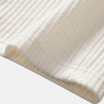 Drawstring Knitted Waffle Pants