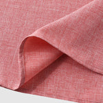 Men's Solid Color Half Button Stand Collar Short Sleeve Shirt