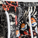 Men's Paisley Print Short Sleeve Shirt Shorts Set