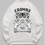 Men's ethnic pattern print crew neck pullover sweatshirt