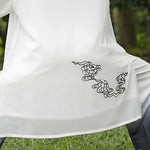 Buddha Stones Auspicious Clouds Gradient Meditation Prayer Spiritual Zen Tai Chi Qigong Practice Women's Clothing Set