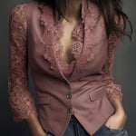 Teresa ⎸ Blazer con Mangas Semitransparentes