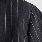 Men's Classic Striped Pocketless Button Casual Short Sleeve Shirt