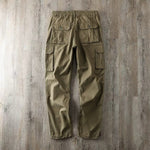 Multi-pocket Straight-leg Casual Trousers