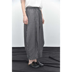 Womenâ€™s Plaid Anti-wrinkle Curved Trousers