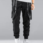 Men's Strap Design Multi-Pocket Cargo Pants