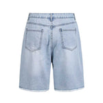 Frayed Denim Shorts