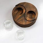 Buddha Stones Yin Yang Wood Candle Holder Meditation Rituals Use Items (Extra 35% Off | USE CODE: FS35)