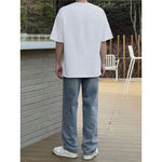 Loose Solid Color Slit Hem T-shirt