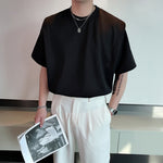 Fake Two-piece Padded Short Sleeve T-Shirt