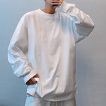 235g Cotton Double-needle Crew Neck Long-sleeved T-shirt