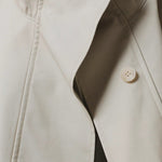 Simple Silhouette Stand Collar Tencel Drape Lace-up Jacket