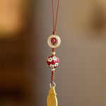 Buddha Stones Wu Lou Gourd Fu Character Tai Sui Amulet Fortune Phone Hanging Decoration Key Chain