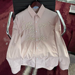 Loose 3D Beaded Casual Shirt