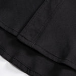 Button-down Loose Casual Black Shirt