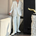 3D Jacquard Handmade Pearl Blazer