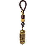 Buddha Stones Heart Sutra Copper Key Chain