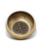 Buddha Stones Tibetan Sound Bowl Handcrafted for Yoga Mindfulness and Meditation Singing Bowl Set