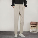 Slim-Fit  Fluid Straight-Leg Suit Trousers
