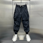 Loose-fitting Large Pocket Straight Sweatpants