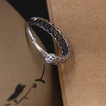 Buddha Stones Vintage Copper Coin Design Luck Adjustable Ring