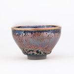 Buddha Stones Handmade Succulent Plant Pattern Chinese Jianzhan Ceramic Teacup Tenmoku Kung Fu Tea Cup