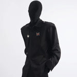 Deconstructed Long-sleeve Shirt with Strap Detailing