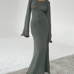 Zeagoo Elegant Fungus-trimmed Backless Strappy Dress for Women Casual Summer Vacation 2026