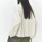 Women's 3D Patchwork Floral Print Pleated Hem Shirt