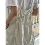 Women's Casual Drawstring Ruched Cargo Jumper Dress