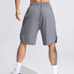 Men's waffle texture letter embroidered casual sports shorts
