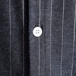 Men's Classic Striped Pocketless Button Casual Short Sleeve Shirt
