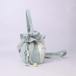 Buddha Stones Suzhou Embroidery Lotus Epiphyllum Magnolia Cotton Linen Tote Crossbody Bag Shoulder Bag Handbag