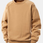 Basic Raglan Sleeve Crew Neck Sweatshirt