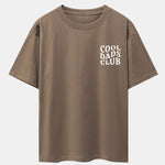 Cool Dads Club Print Drop Shoulder Oversize T-Shirt