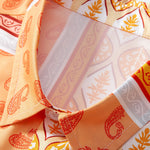 Paisley Border Button Up Shirt & Swim Shorts