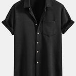 Stripe Jacquard Button Up Shirt