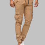 Casual Patchwork Pants with Dual Pockets