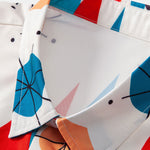 Atomic Geometric Print Button Up Shirt