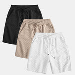 3 Pieces Geometric Jacquard Shorts