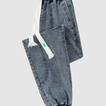 Men's cargo pocket patchwork loose jeans