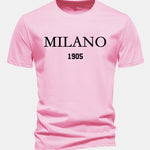 Regular Fit Milano Slogan Cotton T-Shirt