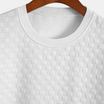 Checkerboard Jacquard Arc Hem T-Shirt & Checkerboard Jacquard Shorts