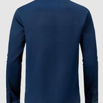 Men's solid color simple loose casual long-sleeved shirt