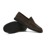 Premium Suede Loafers - Black Soles