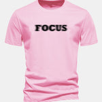 Regular Fit Vague Focus Print Cotton T-Shirt