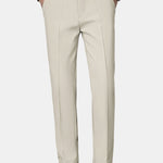 Warm Fleece-Lined Slim Fit Tapered Trousers